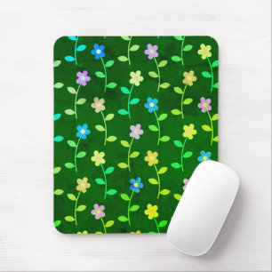 Tapis De Souris Vert floral