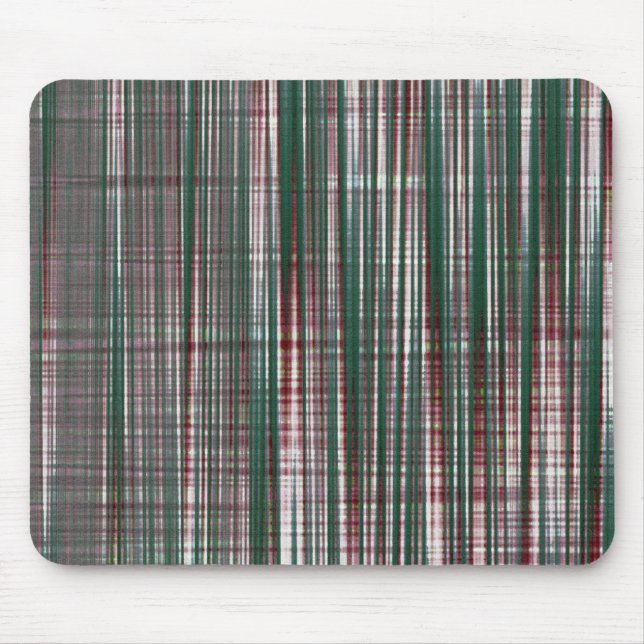 Tapis de souris vert foncé carreaux rayés marron a (Devant)