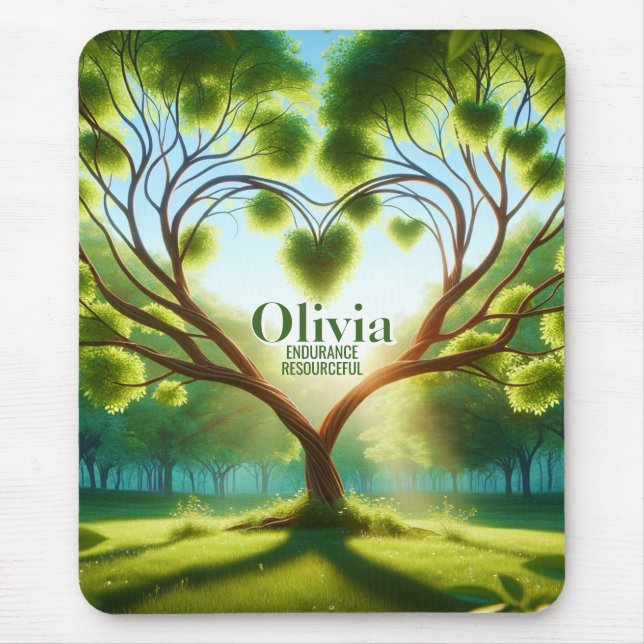 Tapis De Souris Vert inspirant (Devant)