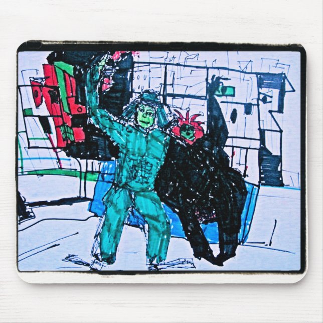 Tapis De Souris vert monsieur. (Devant)