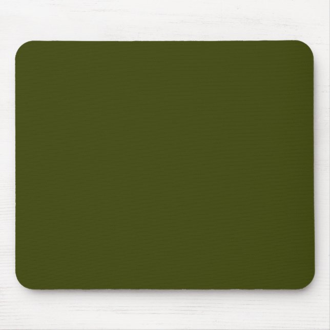 Tapis De Souris Vert olive foncé (couleur solide) (Devant)