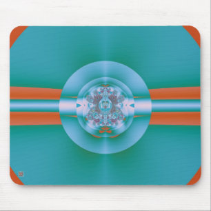 Tapis De Souris Vert psychédélique
