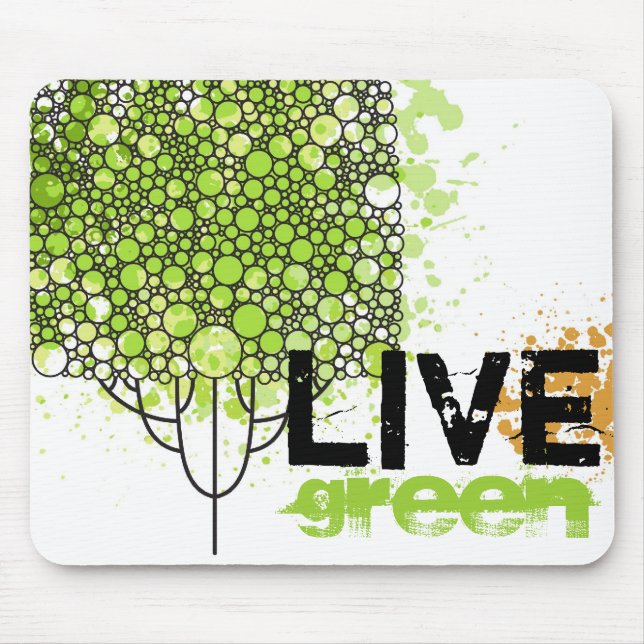 Tapis De Souris Vert vivant (Devant)