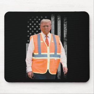 Tapis De Souris Veste de travailleur de camion à ordures du présid