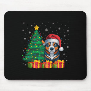 Tapis De Souris Vétail australien moche Santa Hat lumières de Noël