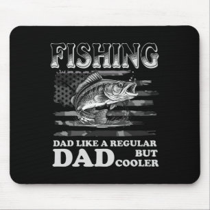 Tapis De Souris Vêtement Pêche Vintage Papa Comme Un Papa Régulier