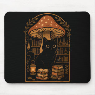 Tapis De Souris Vêtement Thérien Cottagecore Nge Chat Mignon Livre