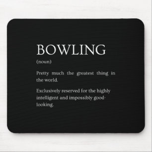 Tapis De Souris Vêtements Cadeaux Bowling Défis Humour Drôle Défin