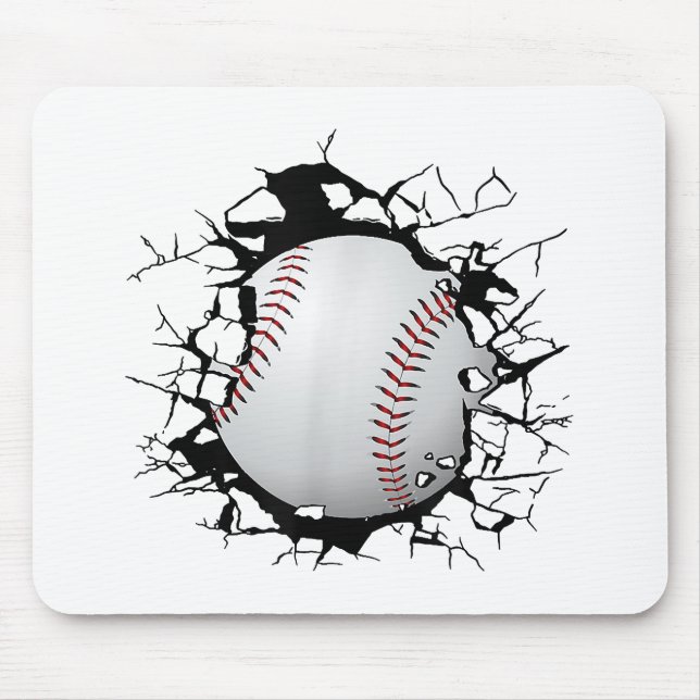 Tapis De Souris Vêtements de baseball - Baseball (Devant)