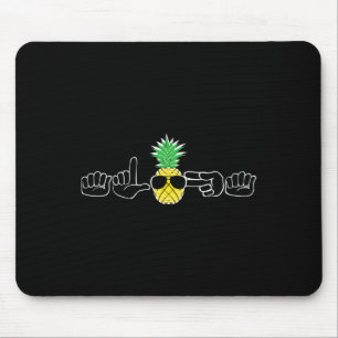 Tapis De Souris Vêtements de langue des signes Asl Plage Sourds Si