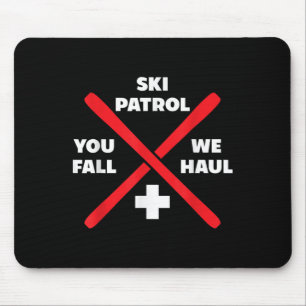 Tapis De Souris Vêtements de ski d'hiver patrouille de jeux T-shir