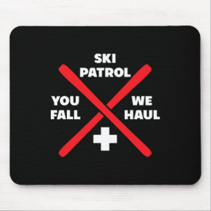 Tapis De Souris Vêtements de ski d'hiver patrouille jeux T-shirts