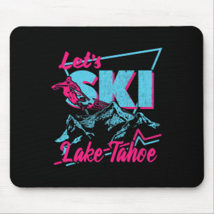 Tapis De Souris Vêtements de ski vintage 80s 90s - Retro Lake Taho