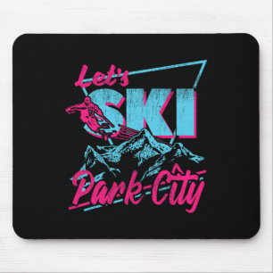 Tapis De Souris Vêtements de ski vintage 80s 90s Retro Park City S