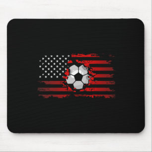 Tapis De Souris Vêtements de soccer avec drapeau américain - Socce