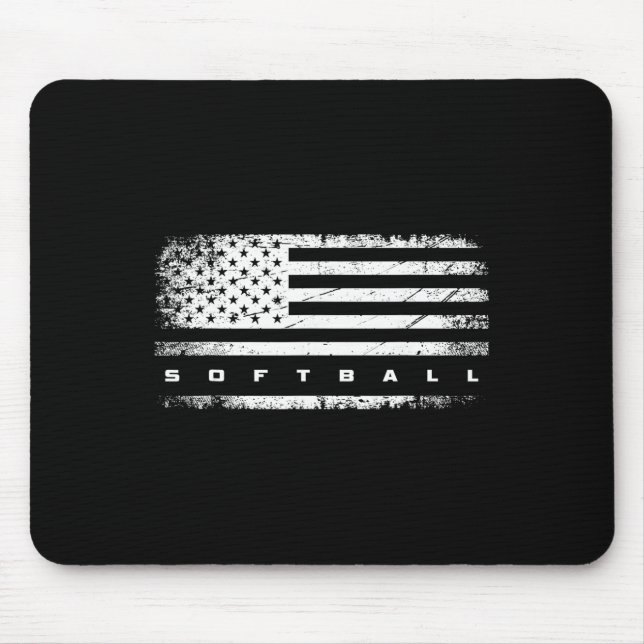 Tapis De Souris Vêtements doux drapeau américain - Softll  (Devant)