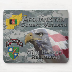 Tapis De Souris Vétéran de combat afghan 75e régiment de rangers