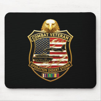 Tapis De Souris Vétéran de combat masculin Opération Desert Storm