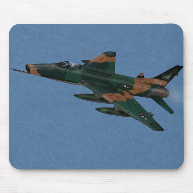 Tapis De Souris Vétéran de la guerre du Vietnam F100 Super Saber (Devant)