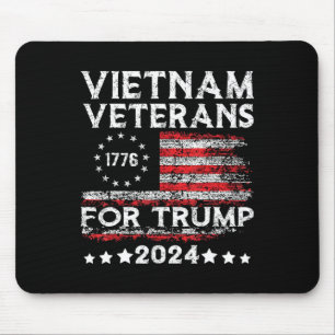 Tapis De Souris Vétérans du Vietnam pour Trump 2025 Drapeau améric