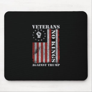 Tapis De Souris Vétérans Militaires Protestent Drapeau Patriotique