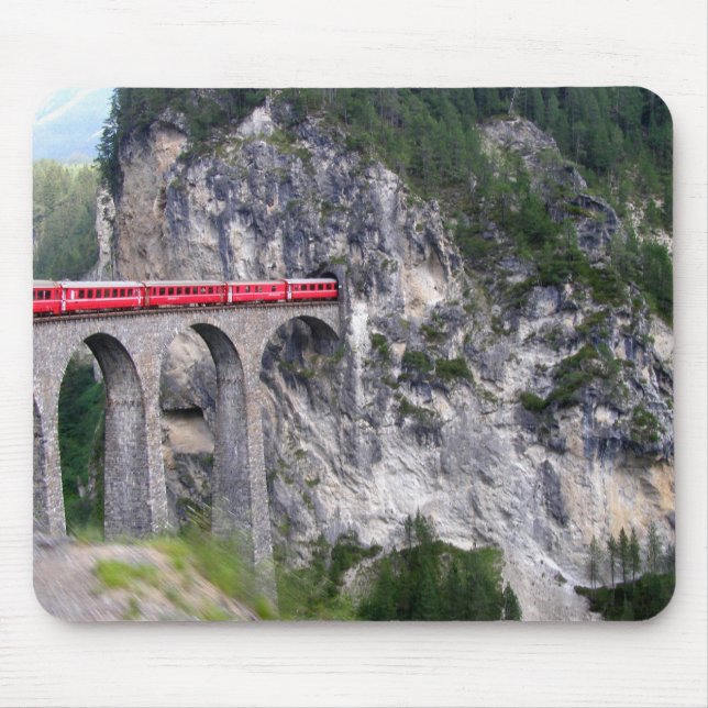 Tapis De Souris Viaduc de Landwasser en Suisse (Devant)