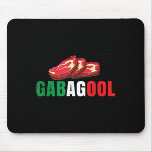 Tapis De Souris Viande de Gabagool Cacola New Jersey Fierté italie