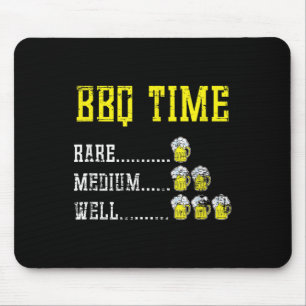 Tapis De Souris Viande Fumée Drôle Barbecue Chef Bière Boire Cadea