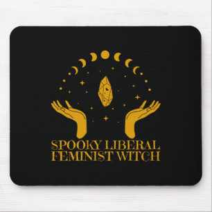 Tapis De Souris Vibe sorcière féministe libérale éffrayante pour H