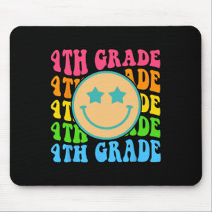 Tapis De Souris Vibes de 4e année super Face Retro Enseignants Ret