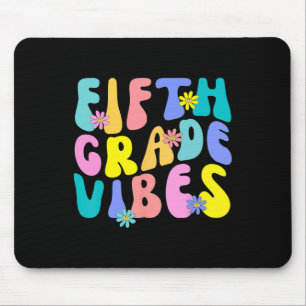 Tapis De Souris Vibes de cinquième année - Équipe de 5e année Rétr