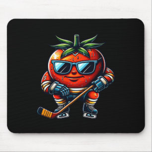 Tapis De Souris Vibes de joueur de hockey sur glace Cool Tomato
