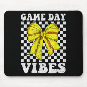 Tapis De Souris Vibes de jour de jeu Coquette Bow Softll Maman Sof