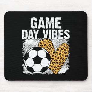 Tapis De Souris Vibes de jour de match de football Mère de famille