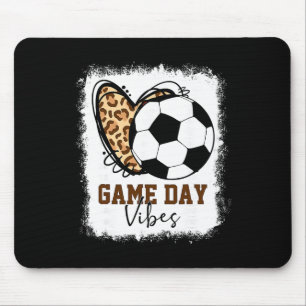 Tapis De Souris Vibes de journée de match de football décolorées M