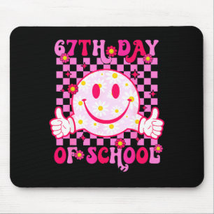 Tapis De Souris Vibes de la 67e journée d'école 67 Mème Visage sou