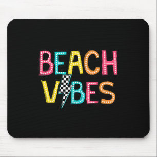 Tapis De Souris Vibes de plage Bonjour Vacances été Fille Femmes A