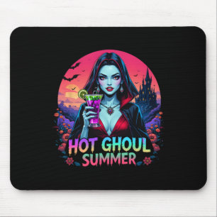 Tapis De Souris Vibes de Summerween Glace Drôle de Chaleur de Fant