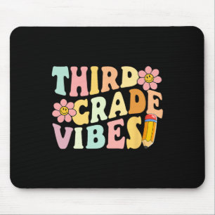Tapis De Souris Vibes de troisième année 3e année 1er jour d'école