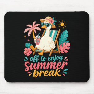 Tapis De Souris Vibes de vacances d'été relaxantes d'oie