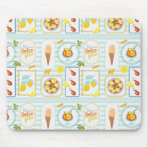 Tapis De Souris Vibes d'été méditerranéen