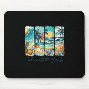 Tapis De Souris Vibes d'été Vacances à la plage L'été m'emmène à