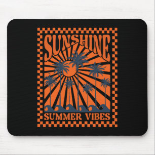 Tapis De Souris Vibes d'été, Vague de coucher de soleil, Paradis d