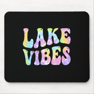 Tapis De Souris Vibes du lac Femmes drôles de pêche en bateau voil