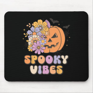 Tapis De Souris Vibes éffrayantes Costume Citrouille Halloween Ret
