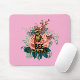 Tapis De Souris Vibes florales positives des abeilles