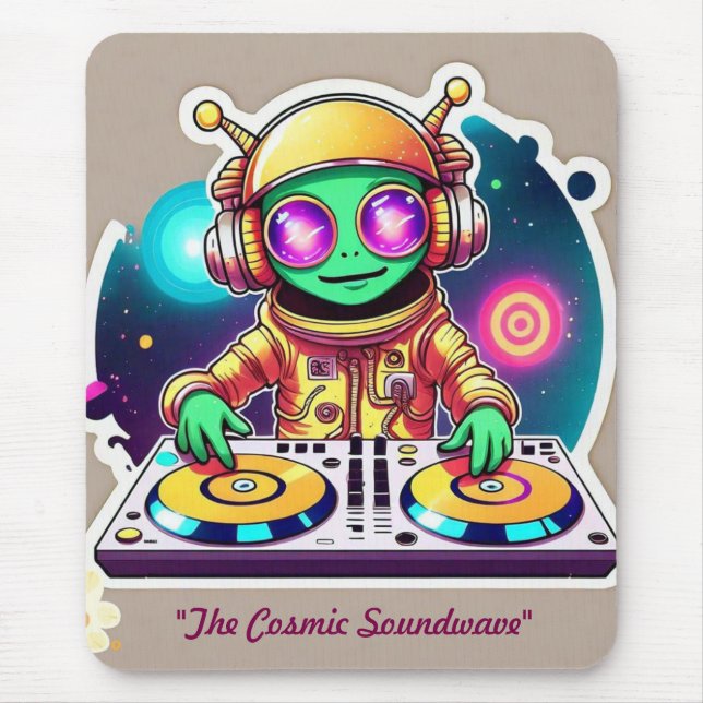 Tapis De Souris "Vibes Funky Uniquement" (Devant)