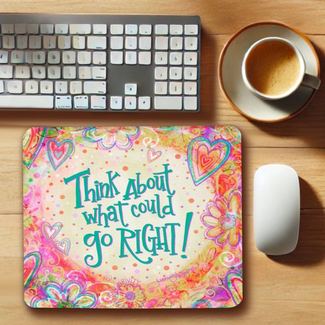 Tapis De Souris Vibes Plutôt Positives Citer Inspiritisme (Créateur téléchargé)