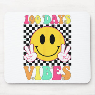 Tapis De Souris Vibes Rétro Sourire 100 Jours Enseignant Enfants 1