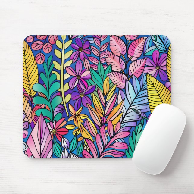 Tapis De Souris Vibrant couleur de la nature Patmotif Mousepad (Avec souris)